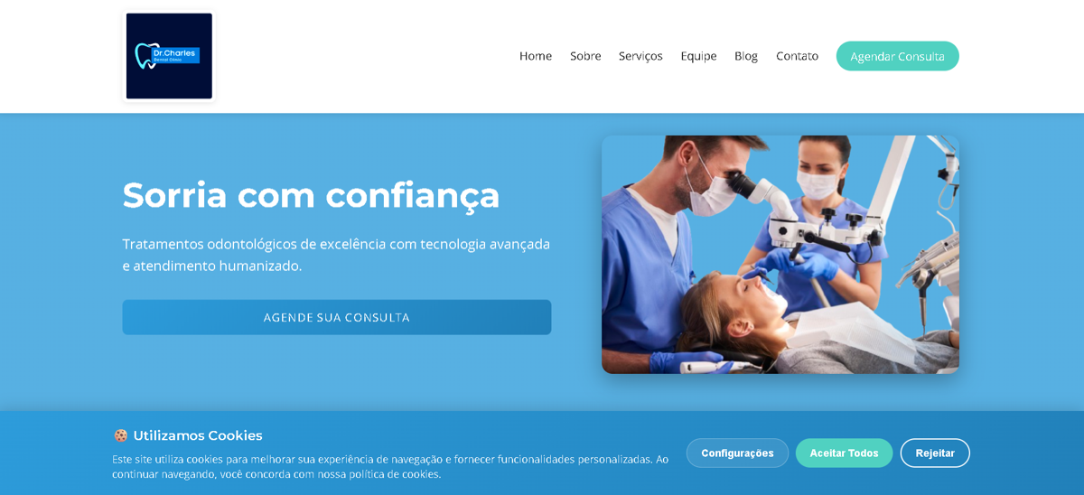 Dr. Charles — Site médico profissional com agendamento online